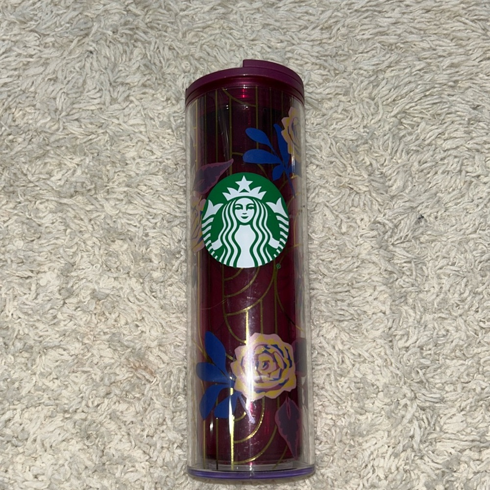 Starbucks rose purple red tumbler